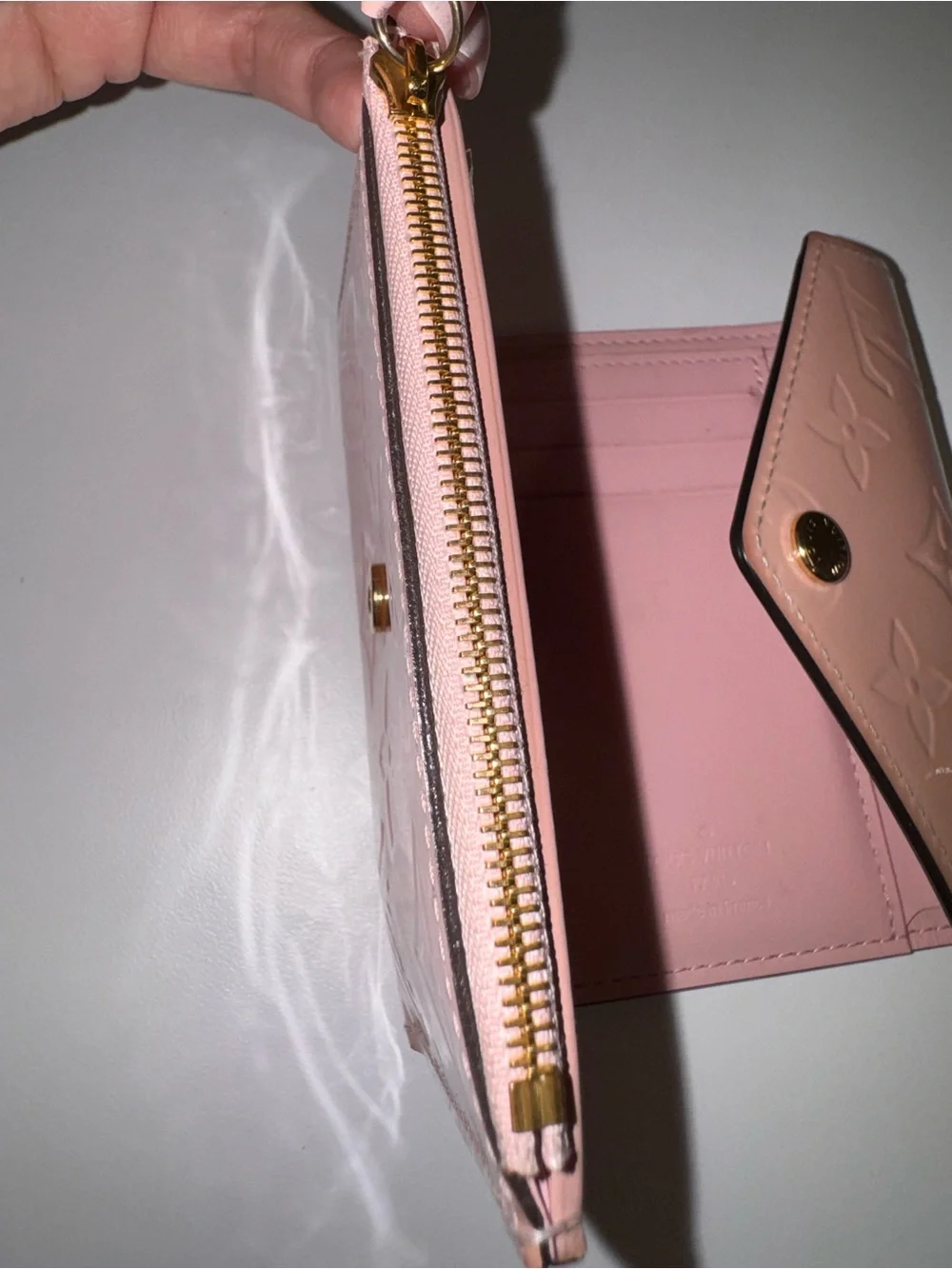 Louis Vuitton Vernis Victorine Wallet Rose Ballerine